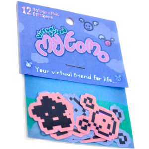 My Tomo (Virtual Friend) Pixel Style - 12 Holographic Stickers