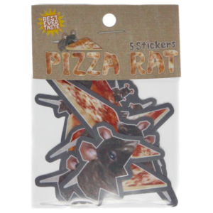 Pizza Rat - 5 Sticker Set (Bite-Size Pizza Loving Friends)