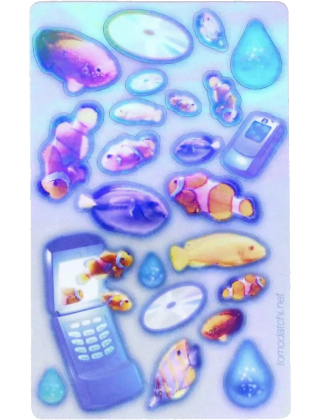 Frutiger Aero Fish & Flip Phones