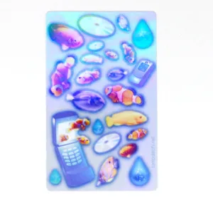 Frutiger Aero Sticker Sheet - Fish and Flip Phones