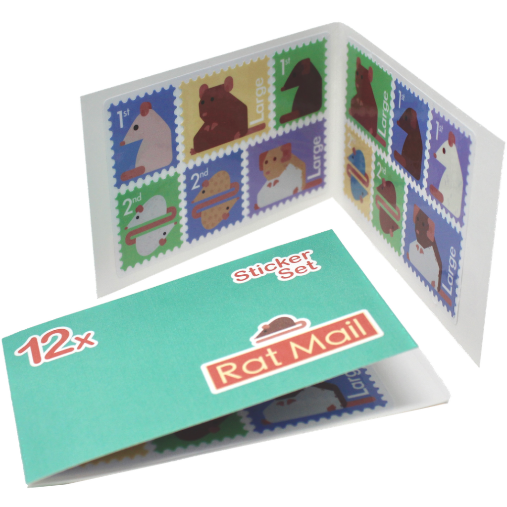 RAT MAIL - Rat Stamp Sticker Set