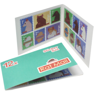 RAT MAIL - Simplistic Rats Stamp Book