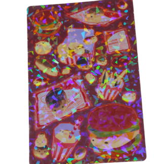 Hamster Fast Food - Holographic Sticker Sheet