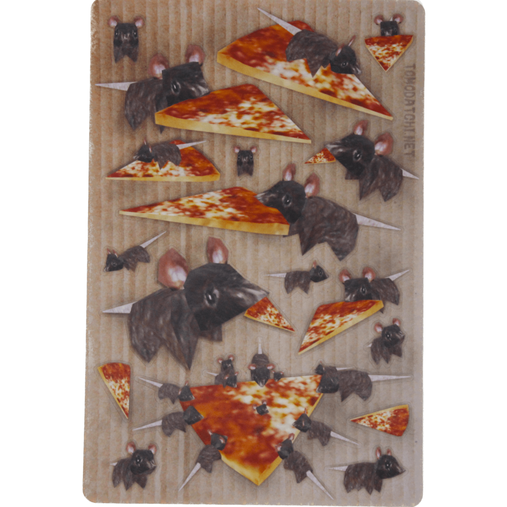 Low Poly Pizza Rats