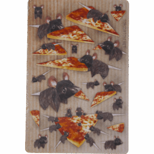 Low Poly Pizza Rats - Large Sticker Sheet