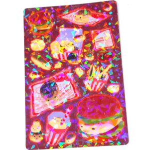 Hamster Fast Food - Holographic Sticker Sheet